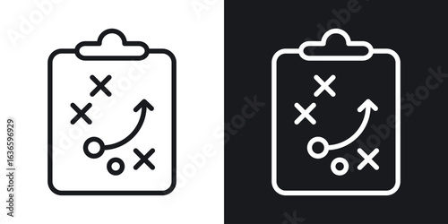 Tactics icon vector pictogram. UI. EPS10. - Vector