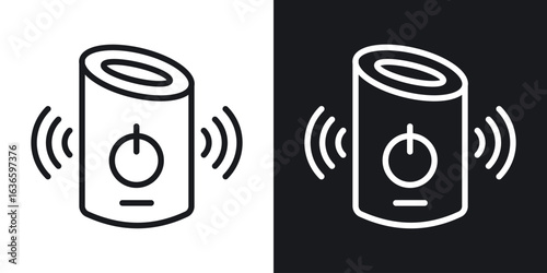 Smart speaker icon vector pictogram. UI. EPS10. - Vector