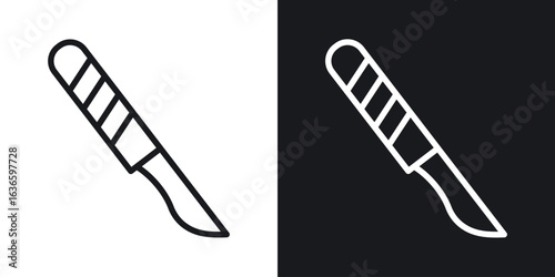 Scalpel icon vector pictogram. UI. EPS10. - Vector