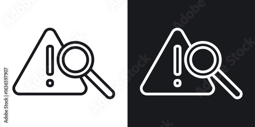 Risk analysis icon vector pictogram. UI. EPS10. - Vector