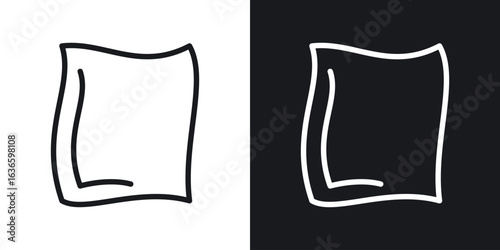 Rag icon vector pictogram. UI. EPS10. - Vector