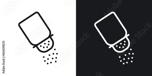 Pepper shaker icon vector pictogram. UI. EPS10. - Vector