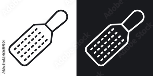 Microplane grater icon vector pictogram. UI. EPS10. - Vector