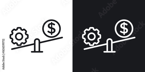 Leverage icon vector pictogram. UI. EPS10. - Vector