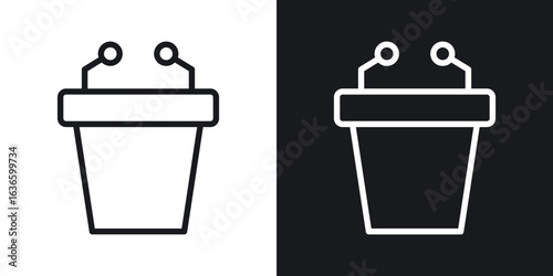 Lectern icon vector pictogram. UI. EPS10. - Vector