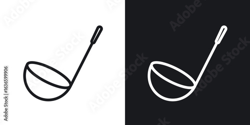 Ladle icon vector pictogram. UI. EPS10. - Vector