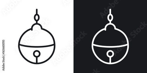 Jingle bell icon vector pictogram. UI. EPS10. - Vector