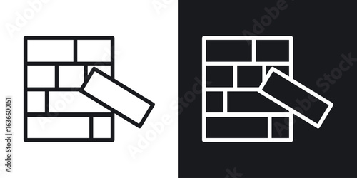 Jenga icon vector pictogram. UI. EPS10. - Vector