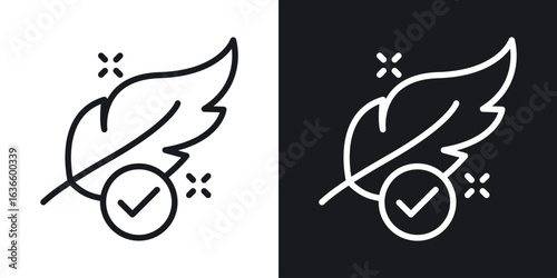 Hypoallergenic tested icon vector pictogram. UI. EPS10. - Vector