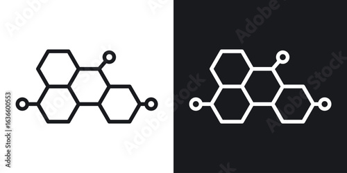 Hormones icon vector pictogram. UI. EPS10. - Vector