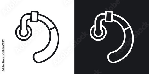 Hearing aid icon vector pictogram. UI. EPS10. - Vector