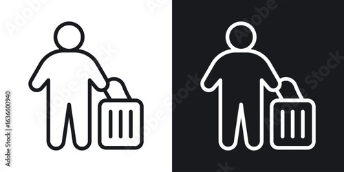 Guest icon vector pictogram. UI. EPS10. - Vector