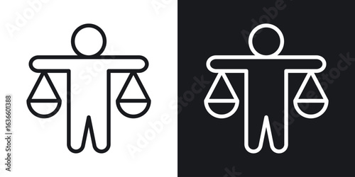 Ethics icon vector pictogram. UI. EPS10. - Vector