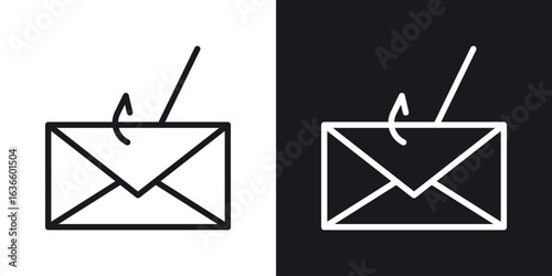 Email phishing icon vector pictogram. UI. EPS10. - Vector
