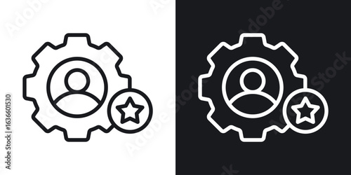 Employee skills icon vector pictogram. UI. EPS10. - Vector