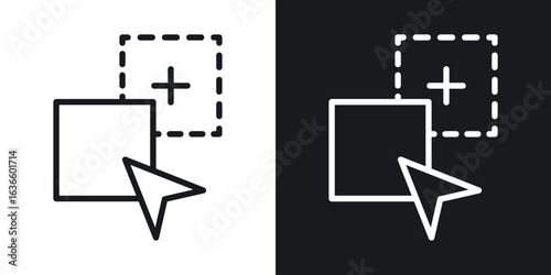 Drag and drop icon vector pictogram. UI. EPS10. - Vector