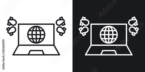 Ddos icon vector pictogram. UI. EPS10. - Vector