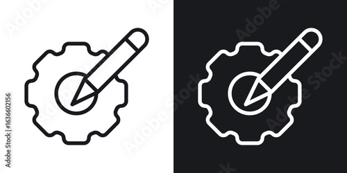 Customization icon vector pictogram. UI. EPS10. - Vector