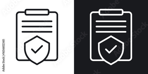 Contract coverage icon vector pictogram. UI. EPS10. - Vector