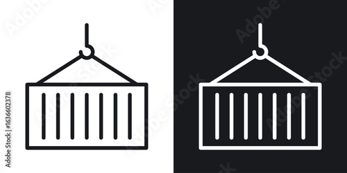 Container icon vector pictogram. UI. EPS10. - Vector