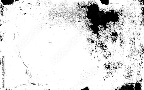 Texture dust overlay grunge effect. Black and white abstract background. 