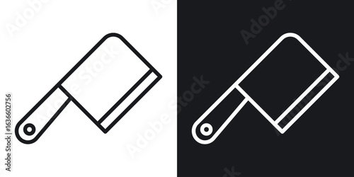 Chopper knife icon vector pictogram. UI. EPS10. - Vector