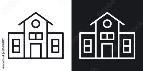 Campus icon vector pictogram. UI. EPS10. - Vector