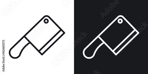 Butcher knife icon vector pictogram. UI. EPS10. - Vector