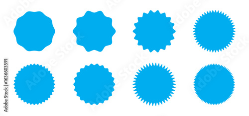 starburst badge sticker icon , sale or price tag sticker, retro stars icon