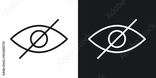 Blindness icon vector pictogram. UI. EPS10. - Vector