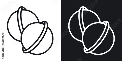 Bath salts bomb icon vector pictogram. UI. EPS10. - Vector