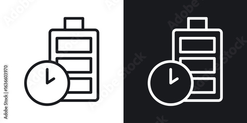 Battery life icon vector pictogram. UI. EPS10. - Vector