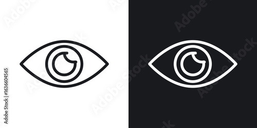 Visible icon vector pictogram. UI. EPS10. - Vector