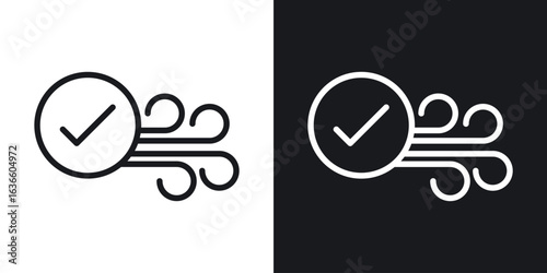 Clean Air icon vector pictogram. UI. EPS10. - Vector