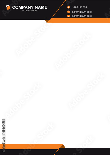 printable blank letterhead free vector business and corporate a4 size modern letterhead Vector
