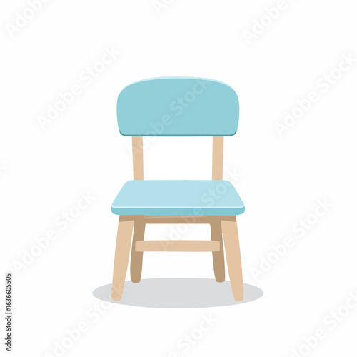 Kinderstuhl in Pastellblau