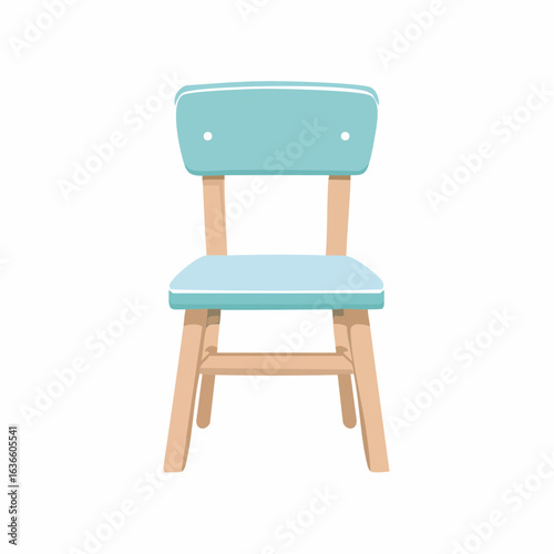 Kinderstuhl in Pastellblau