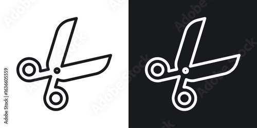 Scissors icon vector pictogram. UI. EPS10. - Vector