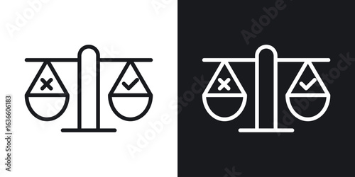 Ethics icon vector pictogram. UI. EPS10. - Vector