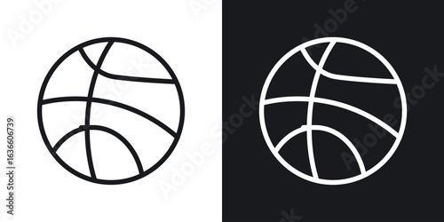 Basketball icon vector pictogram. UI. EPS10. - Vector