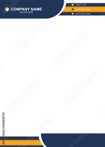 printable blank letterhead free vector business and corporate a4 size modern letterhead eps file.