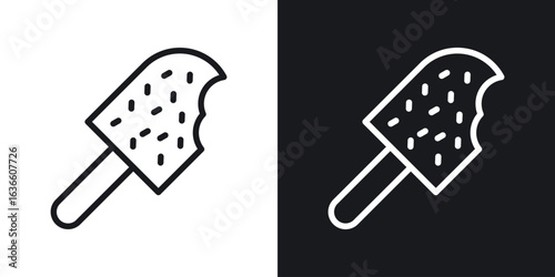 Popsicle icon vector pictogram. UI. EPS10. - Vector