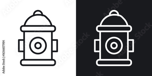 Fire hydrant icon vector pictogram. UI. EPS10. - Vector