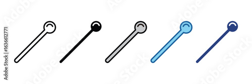 Stirring Rod  Icon Element For Design