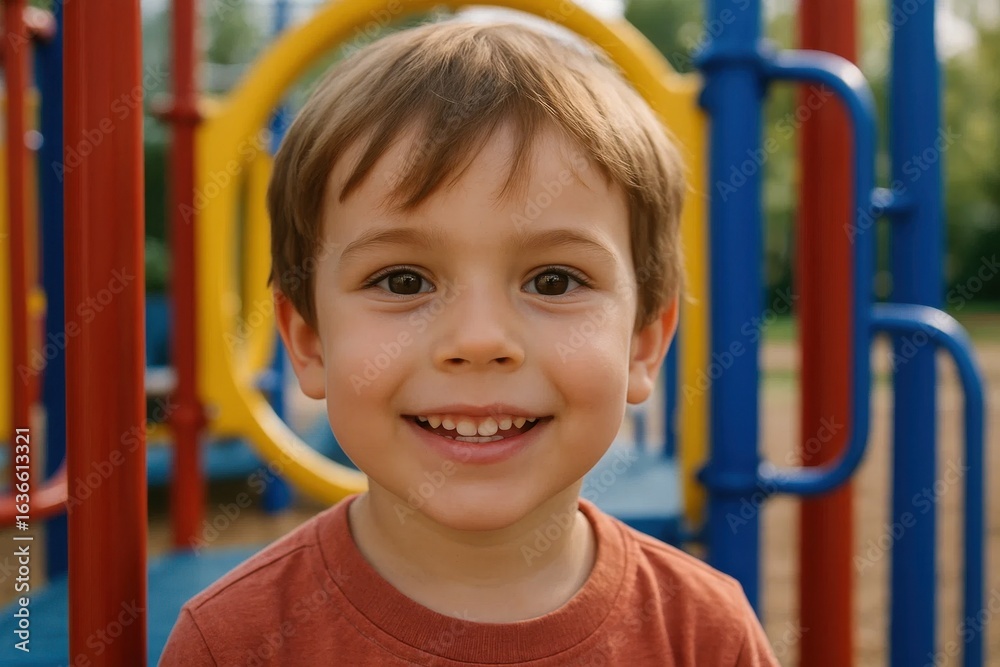 A Child's Smile in the Playground A Child's Smile in the Playground