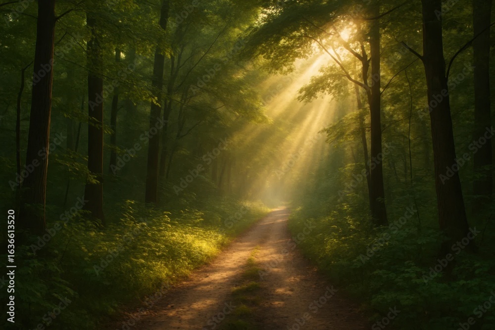 Obraz premium A Path Through Nature's Embrace