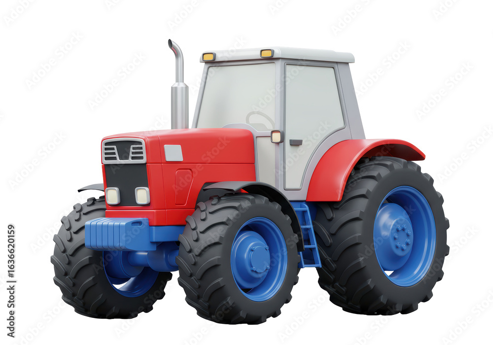 Obraz premium Isolated Tractor
