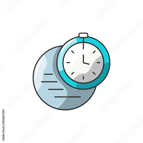Chrono Dial Icon Time Control Futuristic Dashboard.