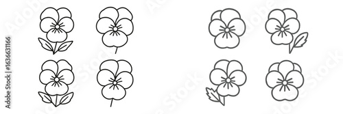 Illustration of various flower designs showcasing creativity and artistic flair for decorations or craft projects