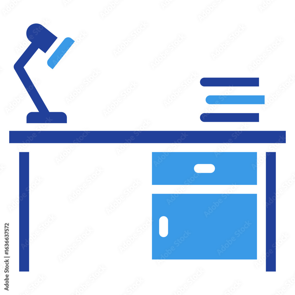 Obraz premium Office Desk Icon Element For Design